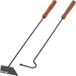 Serviteur de cheminée - kotarbau - 2 pièces - métal - bois - antidérapant Serviteur de cheminée - kotarbau - 2 pièces - métal - bois - antidérapant