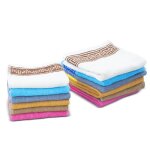 Ensemble de serviettes de bain - media wave store - 12 pices - 100% polyester - extra absorbant - multicolore ...