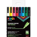 Marqueurs - posca - set de 16 - pointe conique fine - multicolore