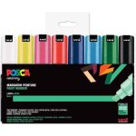 Marqueurs - posca - pc8k - set de 16 - pointe large biseaut�e - ind�l�bile - multicolore