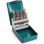Set de 18 forets bois - m�tal - b�ton - makita d - 47173 - forets m�tal hss tin 15 - 10 mm