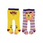 Set 2 paires de collants chien jaune et orange - baby born 43 cm - zapf - accessoire habit - vtement ...
