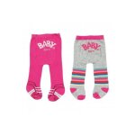 Set de 2 paires de collants (motif rose - gris) baby born 43 cm - zapf - accessoire vetement poupee Set de 2 paires de collants (motif rose - gris) baby born 43 cm - zapf - accessoire vetement poupee