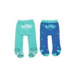 Set de 2 paires de collants (verte - bleue) baby born 43 cm - zapf - accessoire vetement poupee Set de 2 paires de collants (verte - bleue) baby born 43 cm - zapf - accessoire vetement poupee