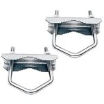 Bride de fixation - optex - set de 2 pcs - acier galvanis� - fixation pour antenne - 70mm max
