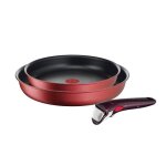 Set de 2 poles 22 et 26cm avec poigne ingenio ih red unlimited tefal - tous feux + induction - l3839092 ...