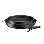 Tefal ingenio black stone lot 2 pices poles poigne amovible induction l3999032