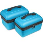 Set de 2 vanity cases 918l et 1449l - pack de vanity rigide kinston (bleu)