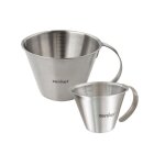 Set de 2 verres doseurs gradus - zenker - inox - 250 ml et 1 litre