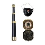 Set 3 accessoires pirate - party pro - longue - vue boussole cache - oeil - enfant 3 ans - intrieur ...
