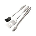 Set 3 ustensiles pro en inox pour barbecue napoleon