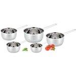 Set de 5 casseroles en inox