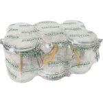 Set de 6 bocaux en verre  armature 500 ml