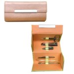 Set 6 pices pour manucure et pdicure avec tuis (orange)