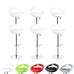 Set de 6 tabouret de bar pour salle à manger willonin® siège 360° rotation en plastique blanc hauteur ... Set de 6 tabouret de bar pour salle à manger willonin® siège 360° rotation en plastique blanc hauteur ...