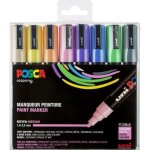 Marqueurs posca - set de 8 - pointe conique moyenne - couleurs pastel Marqueurs posca - set de 8 - pointe conique moyenne - couleurs pastel