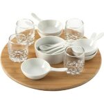 Set ap�ritif 14 pi�ces bambou 27cm naturel