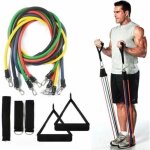 Set de bandes �lastiques - pimpimsky - kit de musculation - 5 couleurs - 15 � 35lb - accessoires inclus ...