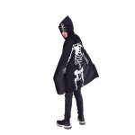 Dguisement cape masque super squelette enfant noir