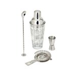 Set à cocktails - livoo - gs156 - 400 ml - acier inoxydable - 1 shaker 1 doseur 1 cuillère 1 passoire ... Set à cocktails - livoo - gs156 - 400 ml - acier inoxydable - 1 shaker 1 doseur 1 cuillère 1 passoire ...