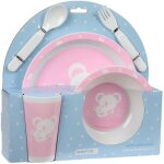 Set dassiettes et couverts - safta - koala - 4 pi�ces - r�sistant - pour enfants - compatible lave - ...