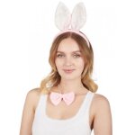 Set de d�guisement enfant - lapin rose et blanc - 3 accessoires (serre - t�te n?ud papillon queue) - ...