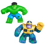 Set de deux figurines heroes of goo jit zu marvel hulk vs thanos