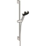 Set de douche 105 3jet ecosmart 9l / min avec barre c 65 cm chrom� hansgrohe pulsify select