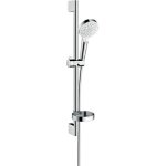 Set de douche crometta vario - hansgrohe - unicacroma 65 cm - jet intense et r�gulier - blanc / chrom� ...