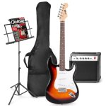 Set de guitare lectrique max gigkit - sunburst - idal pour dbuter - ampli 40w
