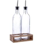 Set huilier et vinaigrier - quid - verre transparent - 500 ml - compatible lave - vaisselle