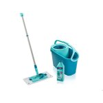 Set lave sol avec seau essoreur leifheit clean twist m ergo 52127 balais serpillre plat avec housse ...