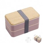 Set lunch box 1200 ml boite bento avec couche double avec couverts bote  repas pour nourriture