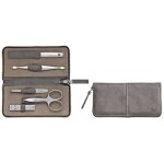Set de manucure / pédicure - zwilling - 5 pièces - Étui en cuir taupe - acier inoxydable - mixte Set de manucure / pédicure - zwilling - 5 pièces - Étui en cuir taupe - acier inoxydable - mixte