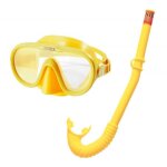 Ensemble masque tuba - intex - 8 ans - boccaglio avec fermeture - masque r�glable - couleur jaune