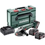 Meuleuse dangle sans fil - metabo - w 18 l 9 - 125 quick - 18 v - metabox 165 l