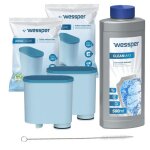 Set de nettoyant dtartrant 05l et 2x filtres wessper (rechange) pour machine  caf saeco / philip lattego ...