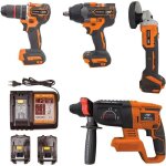 Set outils �lectriques - pni - wk450 - 4 outils - batteries li - ion 18v 5. 0ah - chargeur inclus