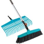 Set doutils de jardinage pour lautomne - gardena - cs gardena - r�teau 43cm - balai - combisystem gardena ...