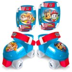 Set patins � roulettes et coudi�res / genouill�res - ajustable du 23 au 27 - pat patrouille - pa450035 ...