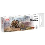 Set de peintures acryliques - icm - 3054 - pour figurines infanterie britannique wwii - multicolore - ...