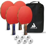 Set de ping - pong - joola germany - joola family advanced - 4 raquettes - 6 balles - mixte