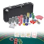 Set de poker professionnel xmtech - 500 jetons - 2 jeux de 54 cartes - aluminium noir Set de poker professionnel xmtech - 500 jetons - 2 jeux de 54 cartes - aluminium noir