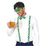 Set saint patrick - widmann - lunettes bretelles n?ud papillon - vert - 3 pi�ces - adulte