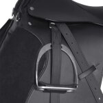 Set de selle quitation 5 en 1 - mothinessto - 175 - cuir vritable - noir - confortable et durable