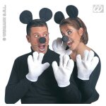 Set de souris unisexe adulte - widmann - serre t�te avec oreilles - nez - gants