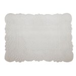 Set de table morph�e coton matelass� blanc 30x50 cm