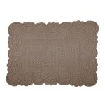 Set de table morph�e coton matelass� taupe 30x50 cm