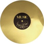 Set de table - le geant de la fete - disque dor - lot de 6 - asymtrique - jaune