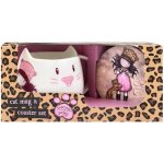 Set de tasse et sous - verres - gorjuss? - purrrrrfect love - porcelaine - c�ramique - gr�s